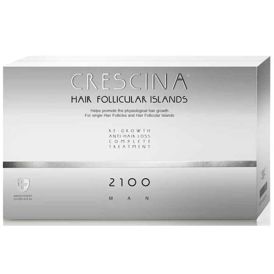 Labo Suisse Crescina Follicular Islands 2100 For Growth Stimulation – Ampoules Treatment Serum for Men, For Scalp, 10 +10 pcs
