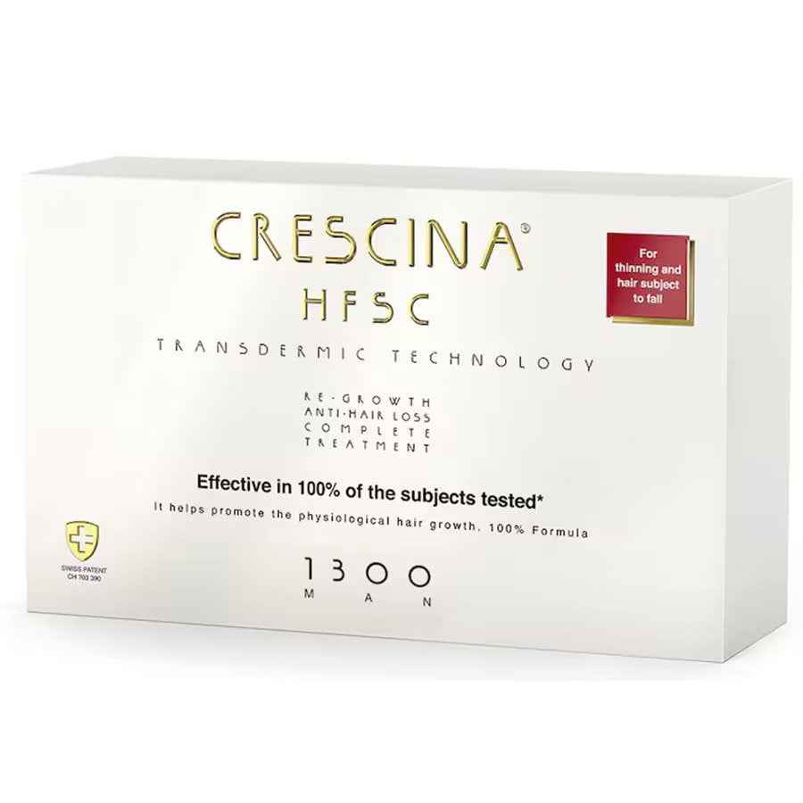 Labo Suisse Crescina Transdermic HFSC 1300 For Growth Stimulation – Ampoules Treatment Serum for Men, For Scalp, 10 +10 pcs, 3.5 ml
