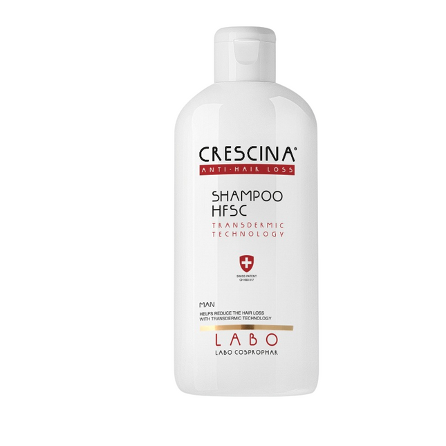 Labo Suisse Crescina Transdermic HFSC – Hair Shampoo for Men, Anti-Hair Loss, 500 ml