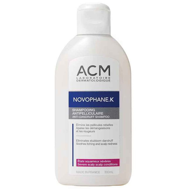 Laboratoire ACM Novophane K – Hair Shampoo Unisex, Anti-Dandruff, 125 ml