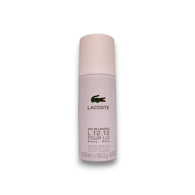 Lacoste Eau de Lacoste L.12.12 Blanc – Deodorant Spray for Men, 150 ml