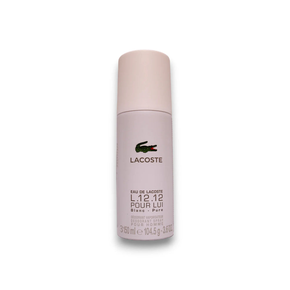 Lacoste Eau de Lacoste L.12.12 Blanc – Deodorant Spray for Men, 150 ml