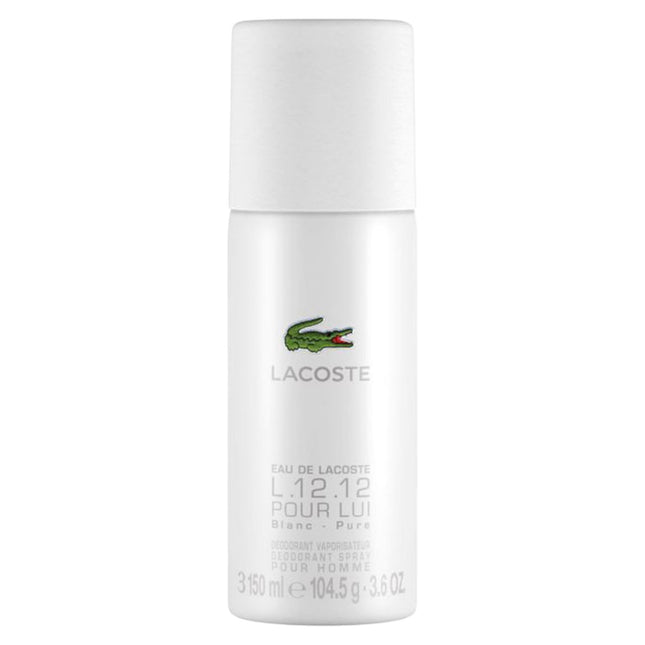 Lacoste Eau de Lacoste L.12.12 Blanc – Deodorant Spray for Men, 150 ml