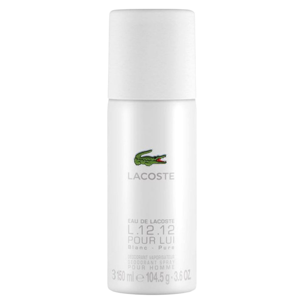 Lacoste Eau de Lacoste L.12.12 Blanc – Deodorant Spray for Men, 150 ml