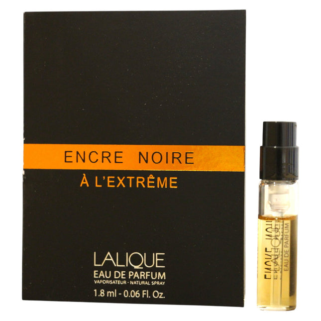 Lalique Encre Noire A L'Extreme – Eau de Parfum for Men, 1.8 ml Vial