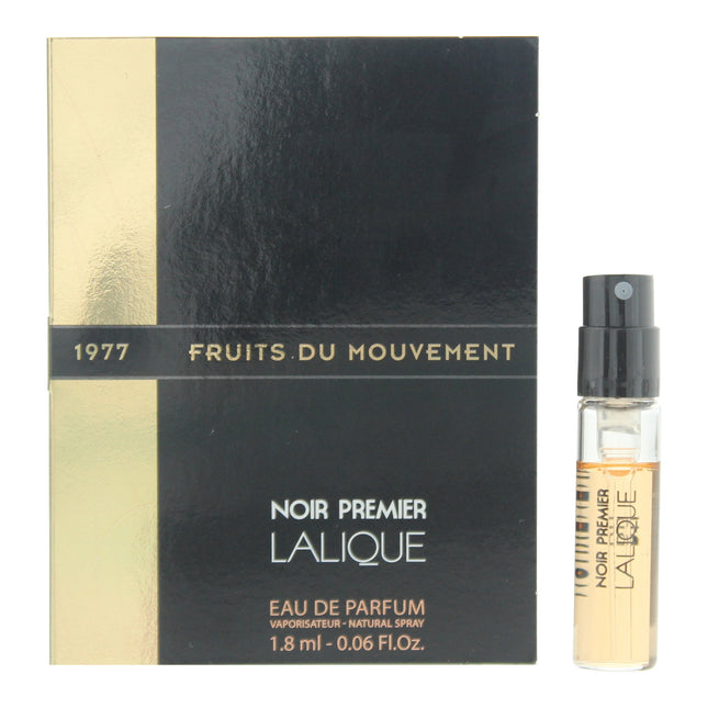 Lalique Noir Premier - Fruits du Mouvement – Eau de Parfum Unisex, 1.8 ml Vial