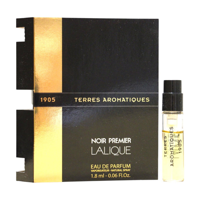 Lalique Noir Premier - Terres Aromatiques – Eau de Parfum for Men, 1.5 ml Vial