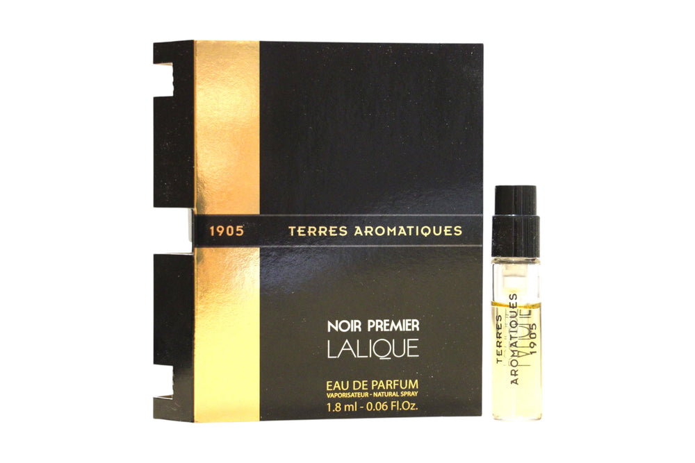 Lalique Noir Premier - Terres Aromatiques – Eau de Parfum for Men, 1.5 ml Vial