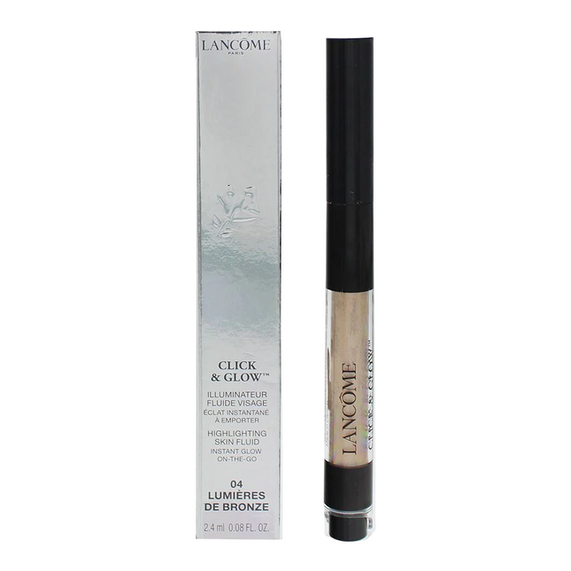 Lancome Click & Glow Highlighting – Liquid Highlighter for Women, #04, Lumières de Bronze, For Face, 2.4 ml