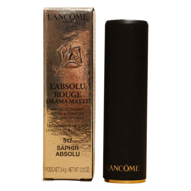 Lancome L'Absolu Rouge Matte – Cream Lipstick for Women, 517, Saphir Abolsu, 3.4 g