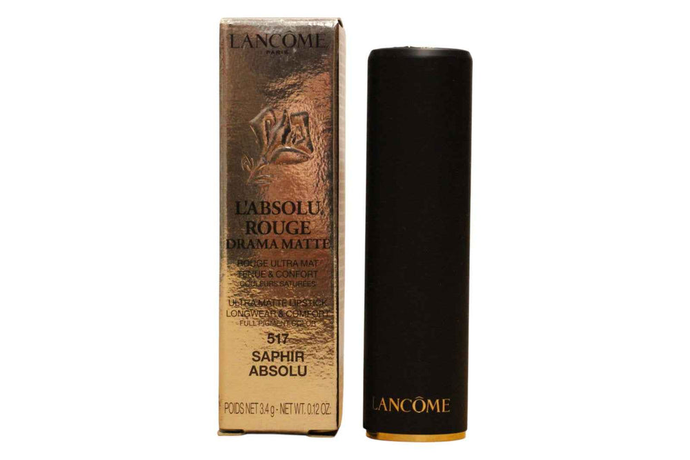 Lancome L'Absolu Rouge Matte – Cream Lipstick for Women, 517, Saphir Abolsu, 3.4 g
