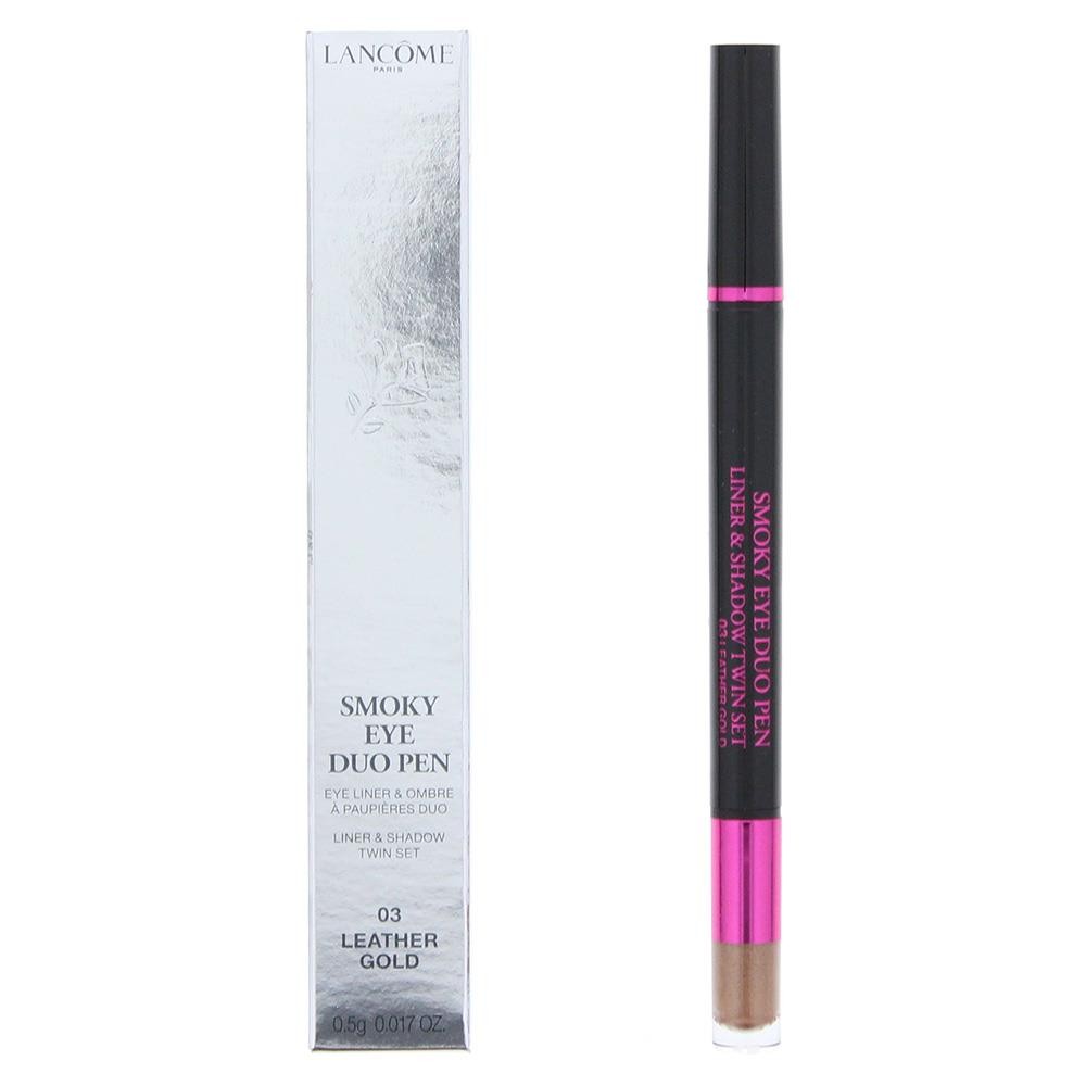 Lancome Smoky Eye Double-Ended – Liquid Eyeliner & Cream Eyeshadow Pencil 2-in-1 for Women, 03, Leather Gold, 0.5 g