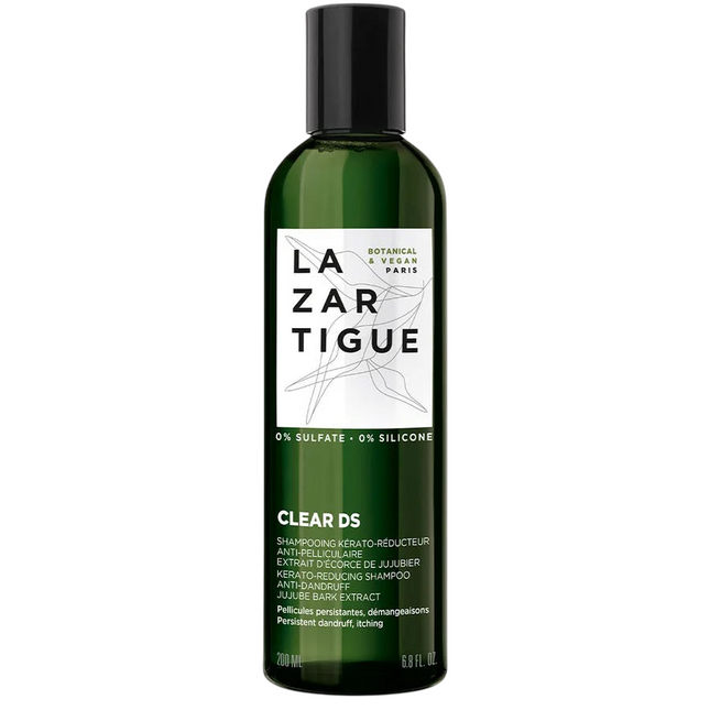 Lazartigue Clear Ds – Hair Treatment Shampoo Unisex, Kerato-Reducing, For Scalp With Dry Dandruff, 200 ml