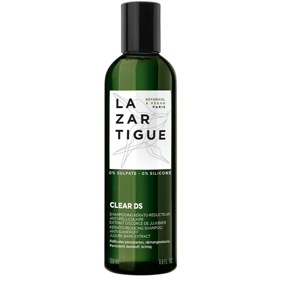 Lazartigue Clear Ds – Hair Treatment Shampoo Unisex, Kerato-Reducing, For Scalp With Dry Dandruff, 200 ml
