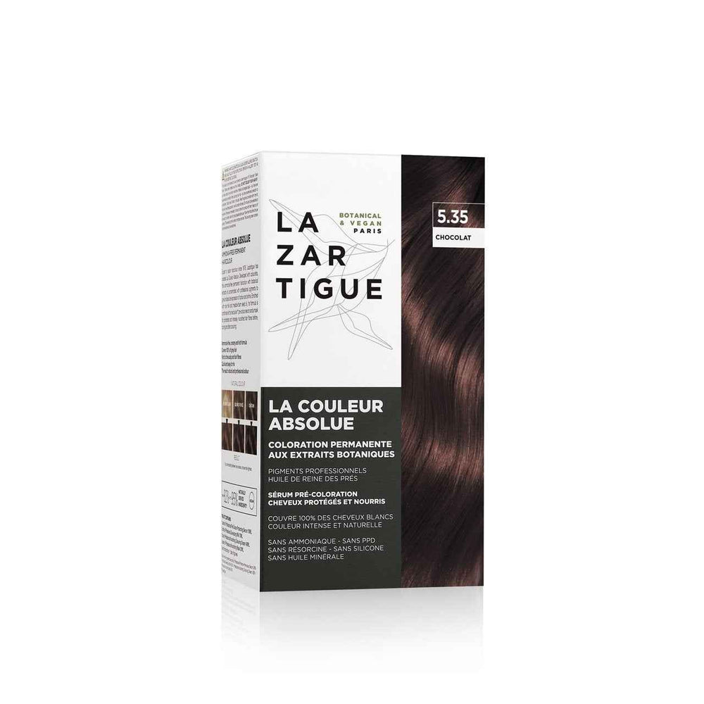 Lazartigue La Couleur Absolue – Permanent Hair Dye for Women, 5.35 Chocolate, 143 ml