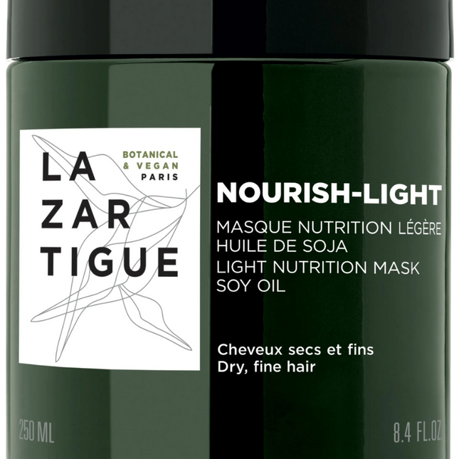 Lazartigue Nourish-Light Vegan – Hair Treatment Cream Mask for Women, Moisturizing, After Shampoo, 250 ml