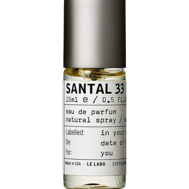 Le Labo Santal 33 – Eau de Parfum Unisex, 15 ml