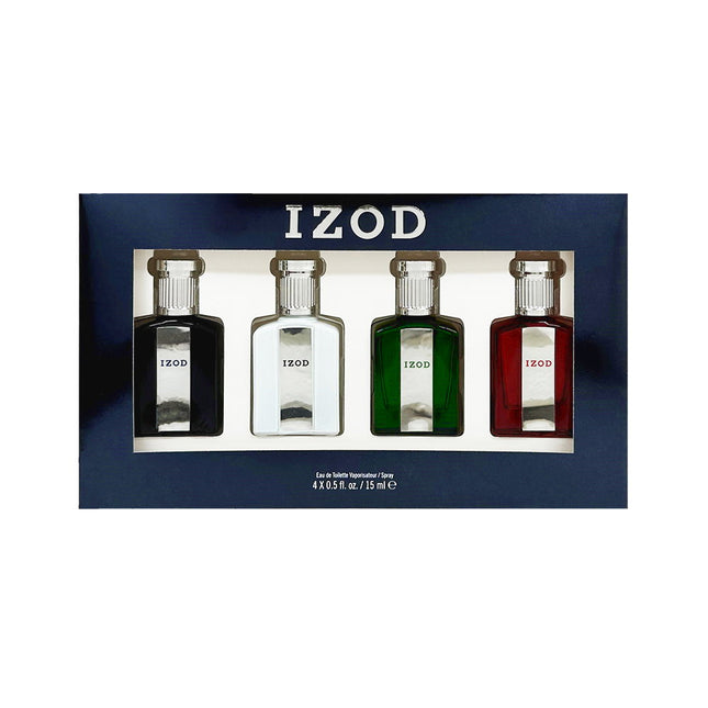 Izod Legacy Set Izod: White – Eau de Toilette for Men, 15 ml + Green, 15 ml + Red, 15 ml + Blue, 15 ml