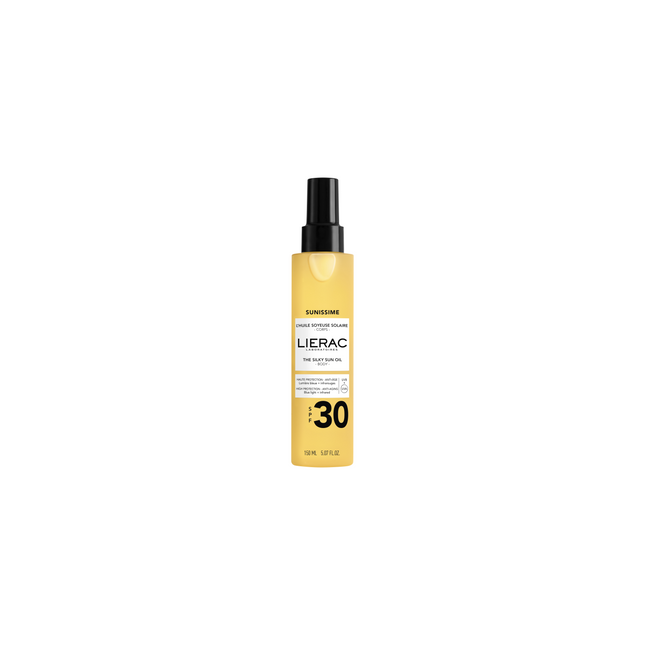 Lierac Sunissime The Sun Silky Oil for Women, Hydrating, UV Protection, Oil, SPF30, 150 ml
