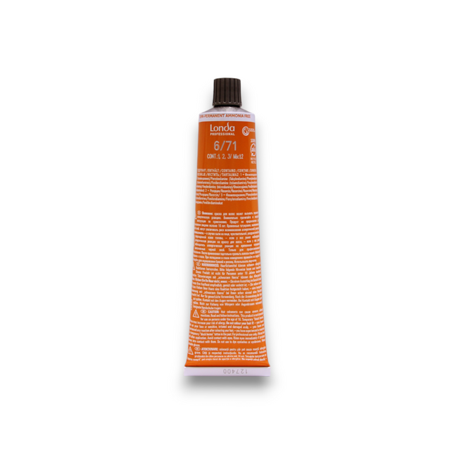 Londa Professional Londacolor Ammonia-Free – Demi-Permanent Hair Dye for Women, 6/71, 60 ml
