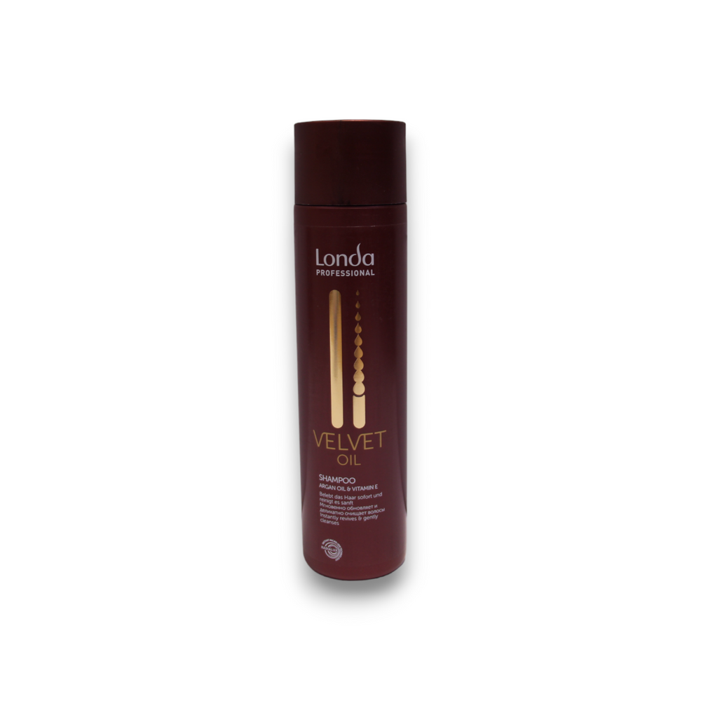 Londa Professional Velvet Oil Argan Oil & Vitamin E – Hair Shampoo for Women, For Repairing, 250 ml