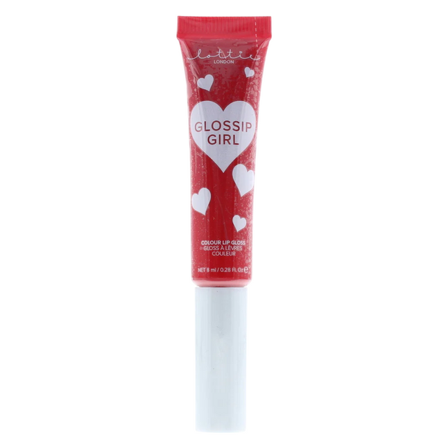 Lottie London Gossip Girl Full Coverage – Lip Gloss for Women, Aces, 8 ml