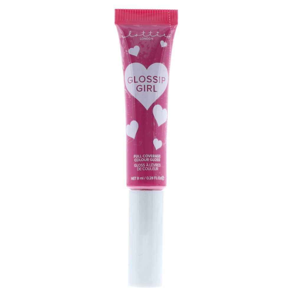 Lottie London Gossip Girl Full Coverage – Lip Gloss for Women, Hashtag, 8 ml