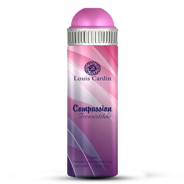 Louis Cardin Compassion 2 Irresistible Anti-Perspirant – Deodorant Spray for Women, 200 ml
