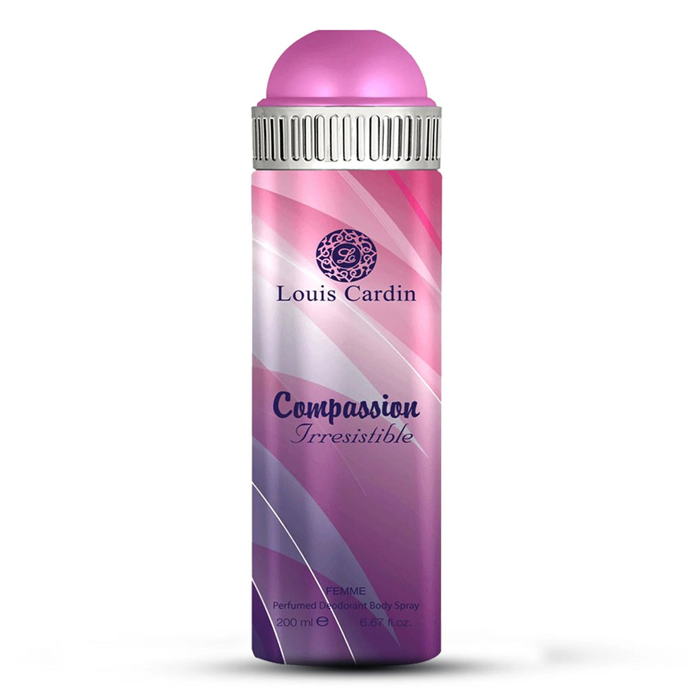 Louis Cardin Compassion 2 Irresistible Anti-Perspirant – Deodorant Spray for Women, 200 ml