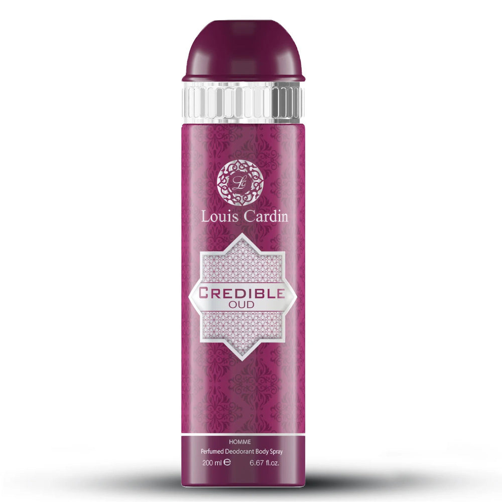 Louis Cardin Credible Oud – Body Spray for Men, 200 ml