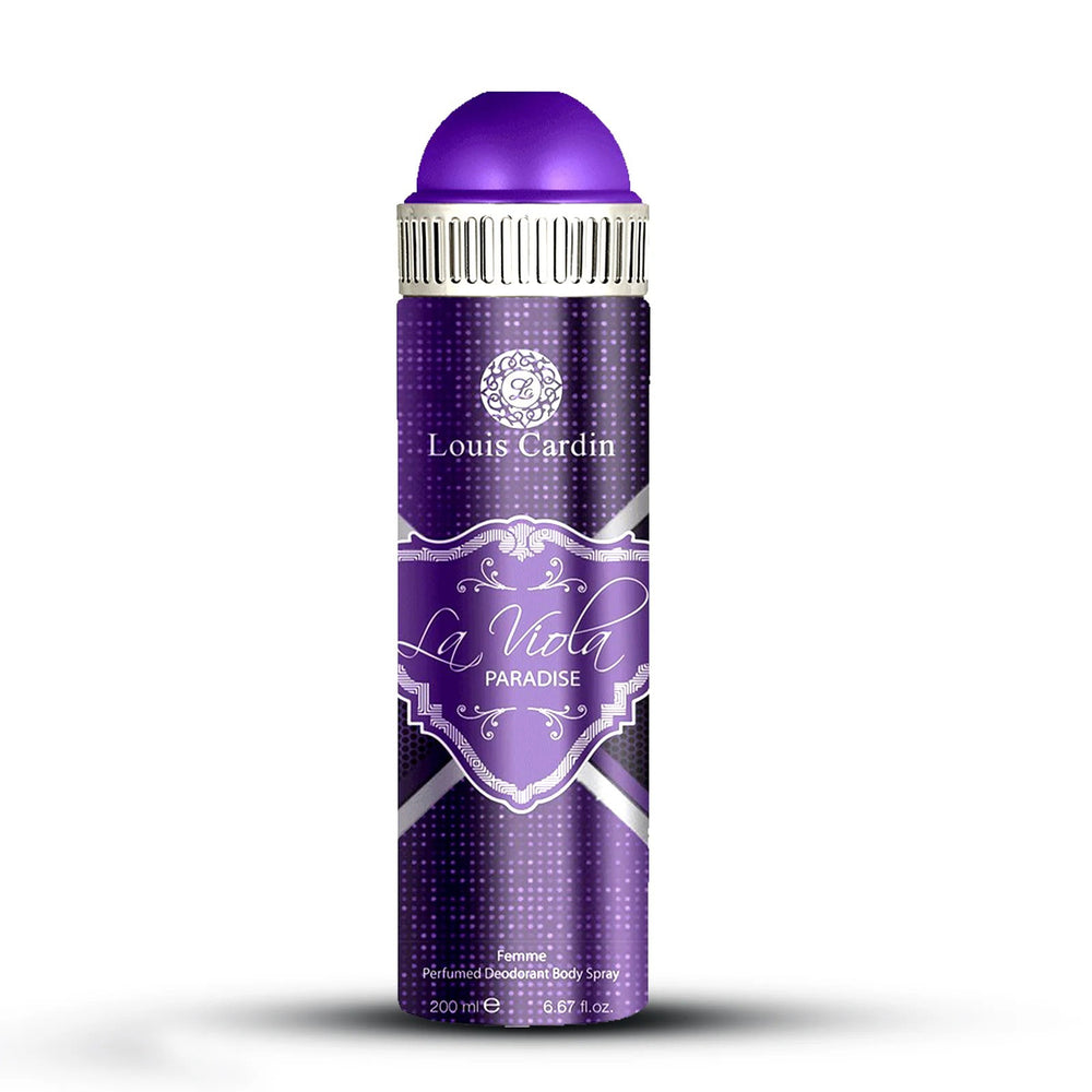 Louis Cardin La Viola Paradise – Deodorant Spray for Women, 200 ml