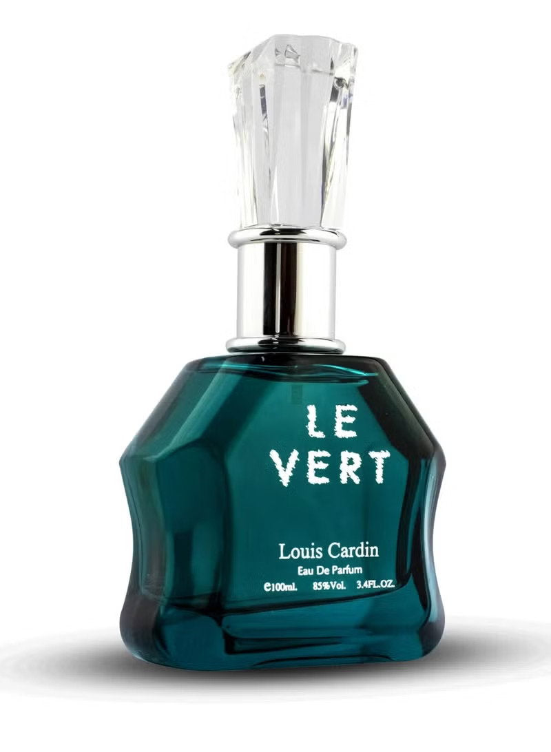 Louis Cardin Le Vert – Eau de Parfum for Men, 100 ml
