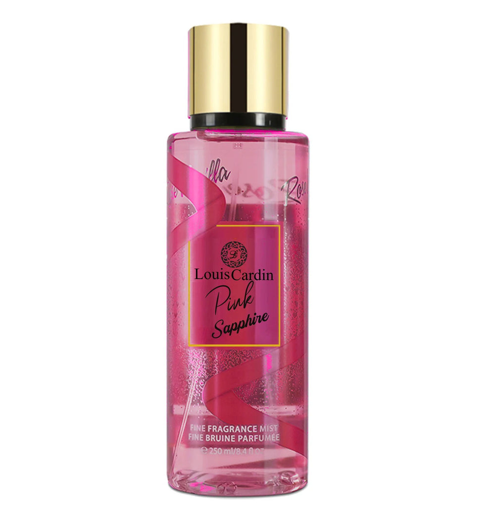 Louis Cardin Pink Sapphire – Body Spray for Women, 250 ml