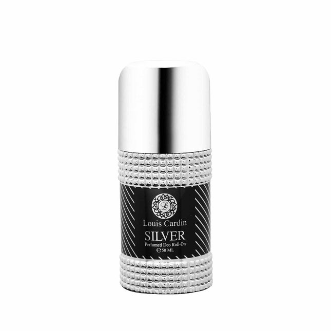 Louis Cardin Silver – Deodorant Roll-On for Men, 50 ml