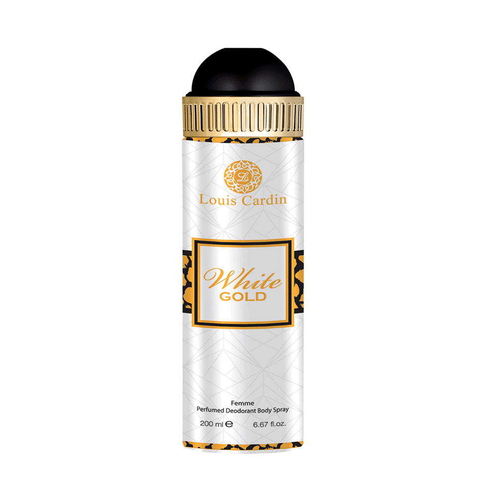 Louis Cardin White Gold – Deodorant Spray for Women, 200 ml