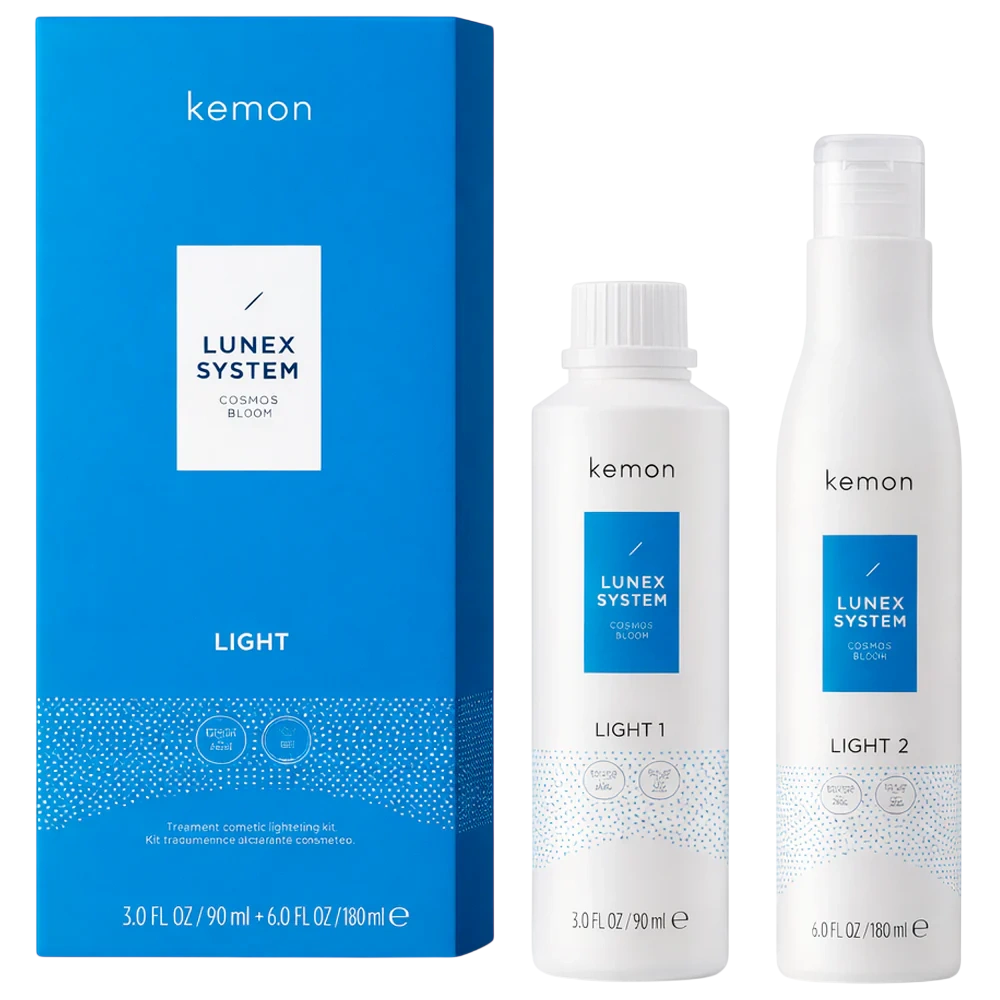 Kemon Lunex System Light Set Kemon: Cosmetic Lightening – Hair Cream Treatment, 90 ml + Cosmetic Developer, 180 ml