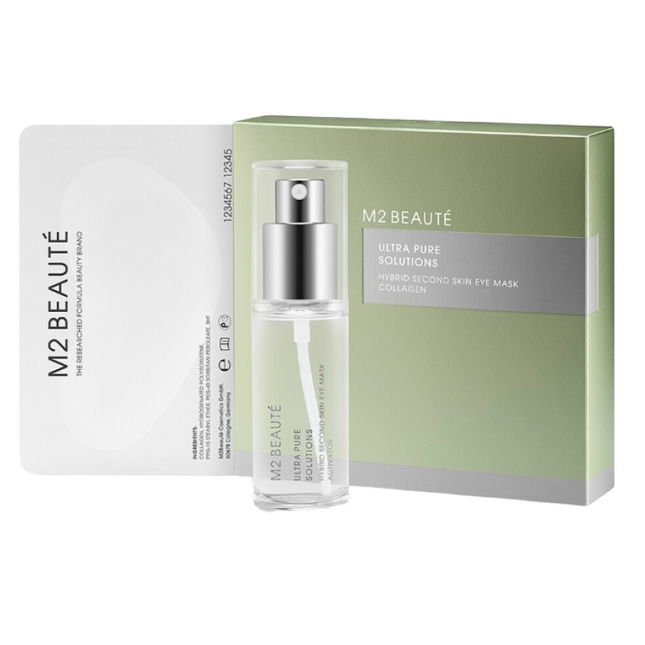 M2 Beaute Set M2 Beaute Ultra Pure Solutions Collagen Moisturizing – Eye Cream Mask for Women, 7 pcs