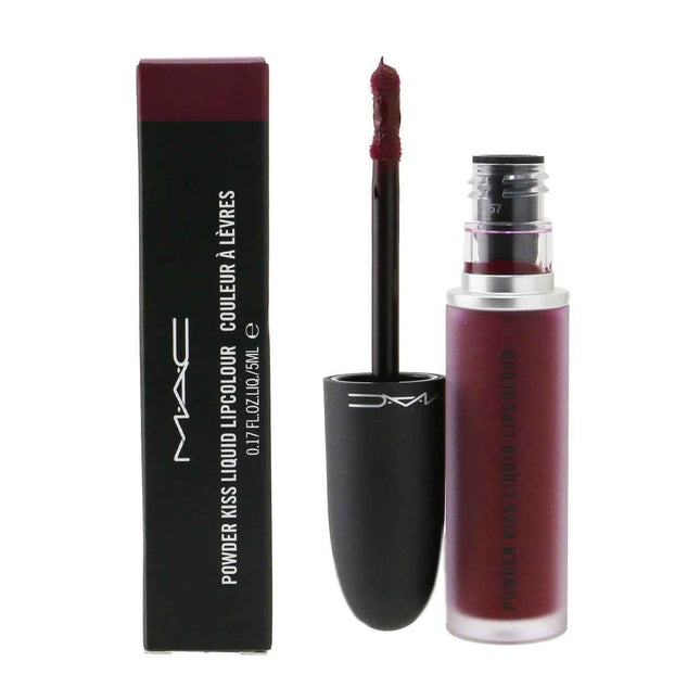 MAC Powder Kiss Matte – Liquid Lipstick for Women, 983, Burning Love, 5 ml