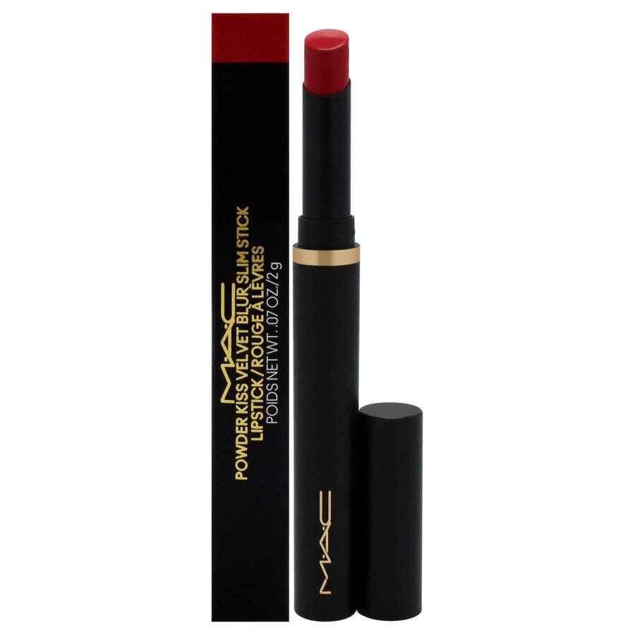 MAC Powder Kiss Velvet Blur – Cream Lipstick for Women, 889, Ruby, 2 g