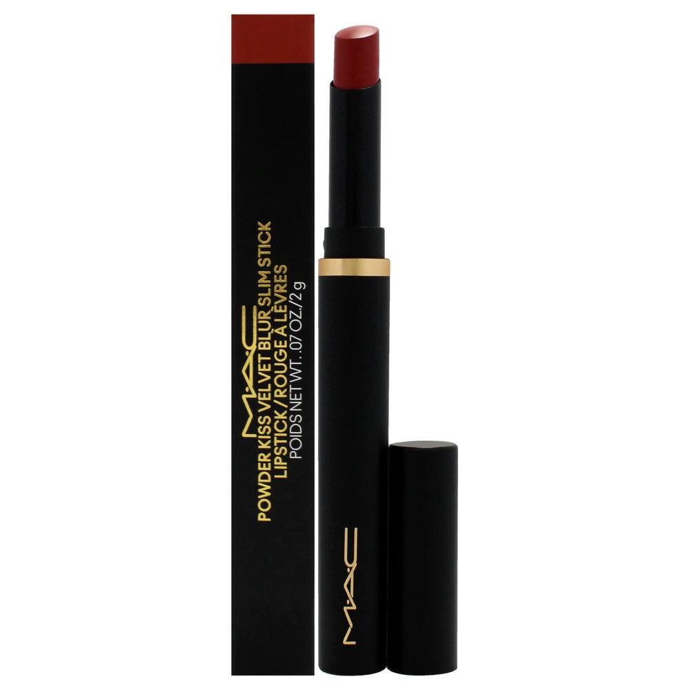 MAC Powder Kiss Velvet Blur – Cream Lipstick for Women, Spice World, 2 g