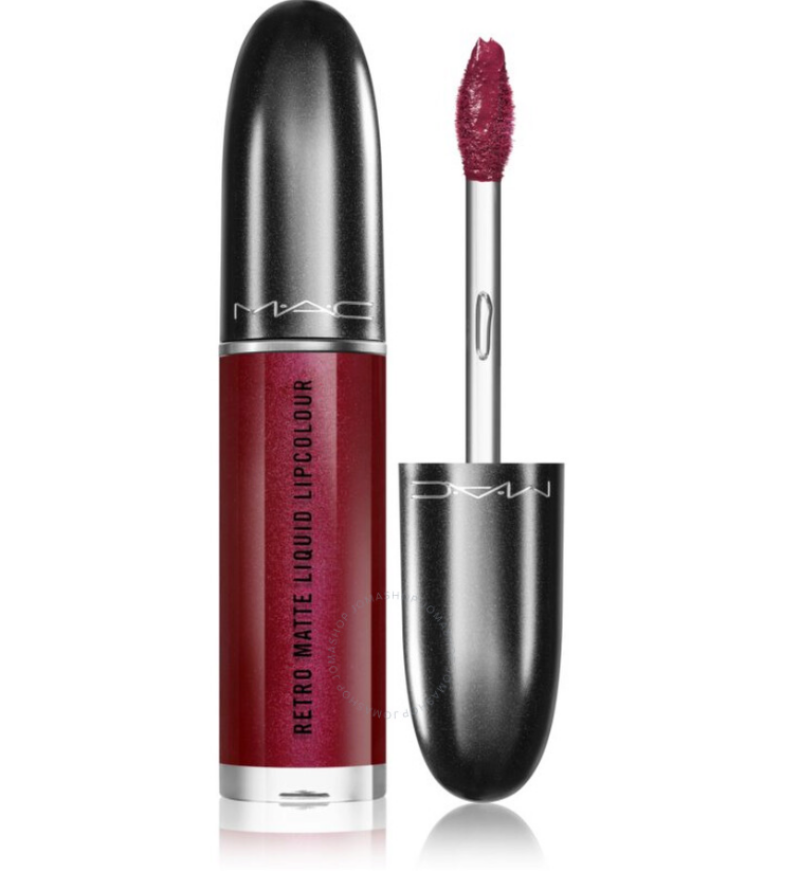 MAC Retro Matte – Liquid Lipstick for Women, 128, Crowned, 5 ml