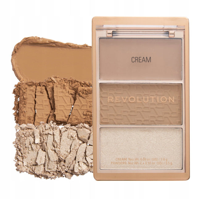 Makeup Revolution Bronze Icon – Cream Bronzer Unisex, Divine Fair, 2.8 g