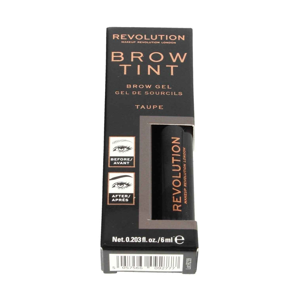 Makeup Revolution Brow Tint – Eyebrow Gel for Women, Taupe, 6 ml