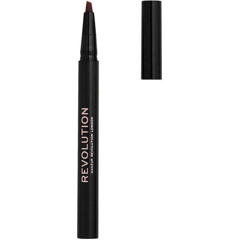 Makeup Revolution Bushy Brow – Eyebrow Cream Pencil for Women, Dark Brown, 0.5 ml