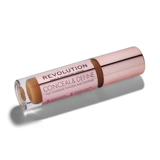 Makeup Revolution Conceal & Define Corrective – Liquid Concealer for Women, C 14, 4 g