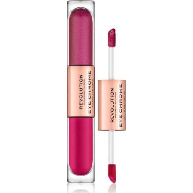Makeup Revolution Eye Chrome – Liquid Blush for Women, Desire, 2.2 ml