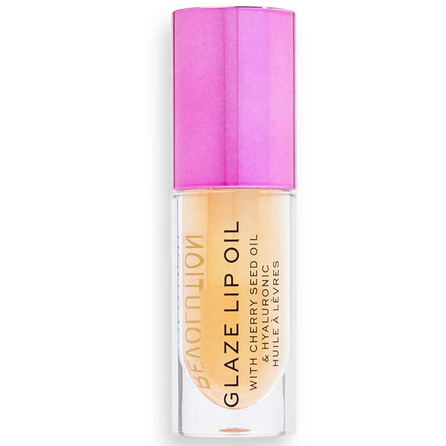 Makeup Revolution Glaze Getaway Plumping – Lip Oil for Women, Terracotta, 4.6 ml