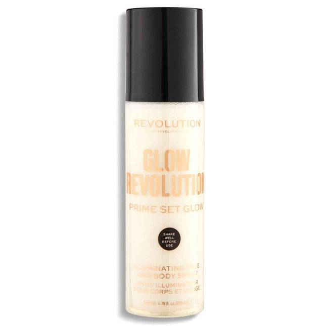 Makeup Revolution Glow Revolution Vegan Illuminating – Spray for Women, For Face & Body, 200 ml