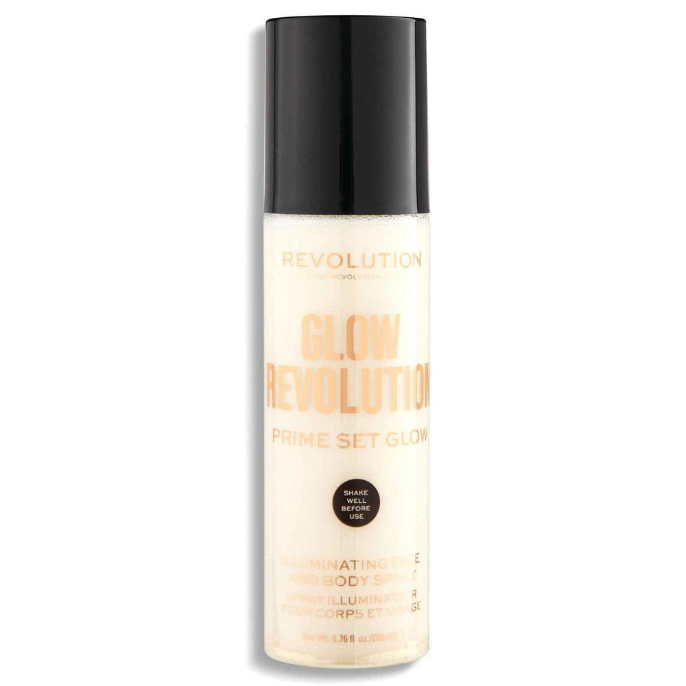 Makeup Revolution Glow Revolution Vegan Illuminating – Spray for Women, For Face & Body, 200 ml
