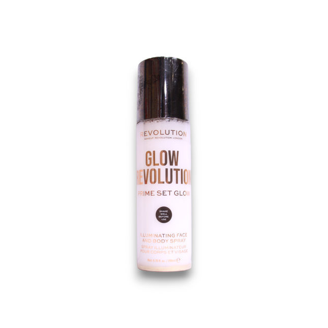 Makeup Revolution Glow Revolution Vegan Illuminating – Spray for Women, For Face & Body, 200 ml